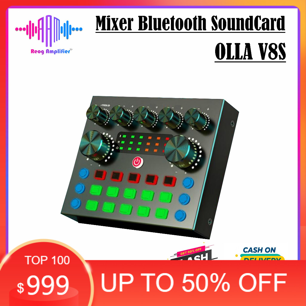PROMO Olla-V8S SoundCard Bluetooth Audio USB External - SoundCard V8 Plus