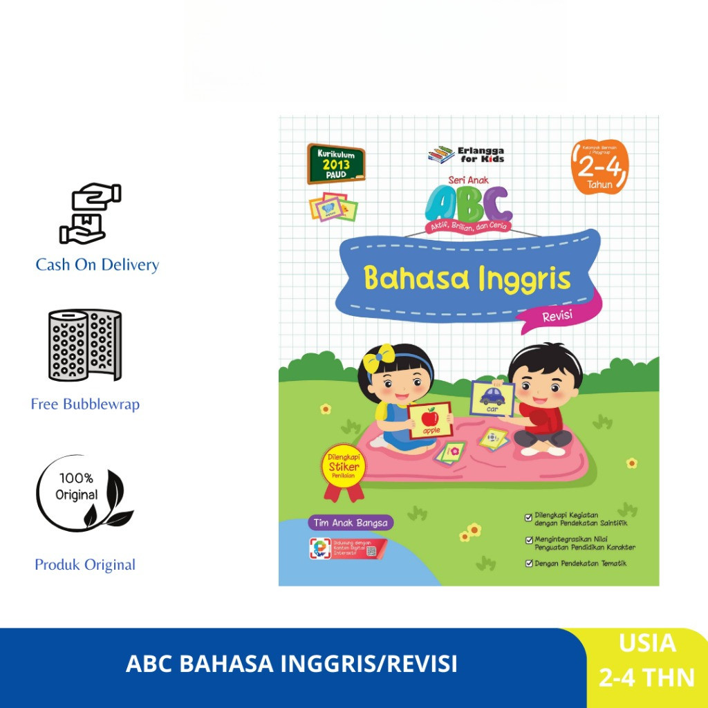 [Erlangga ] Buku Teks Tk: Abc Bahasa Inggris Revisi