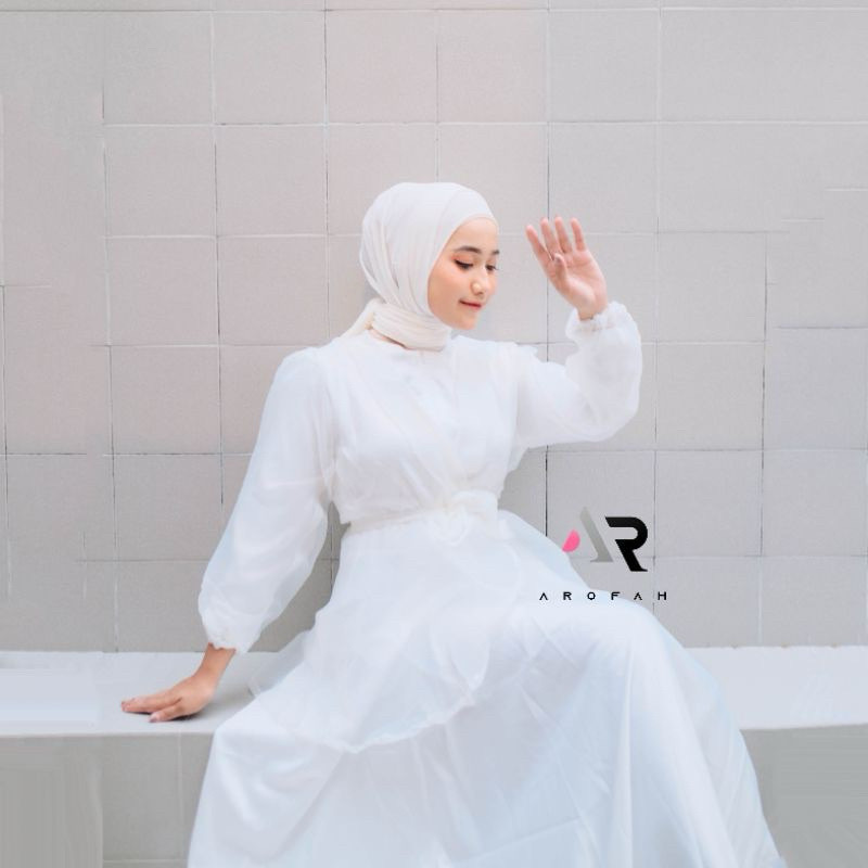 TERBARU Lucsya Dress Outer Organza Wanita Lengan Panjang