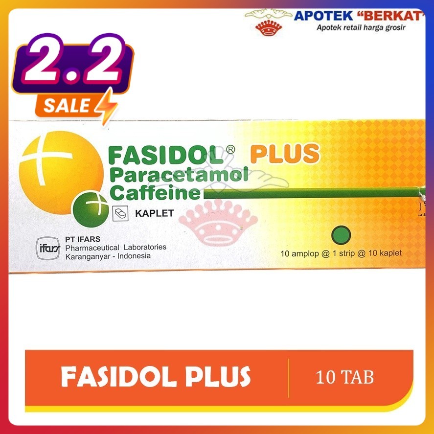 [POPULER] Fasidol Plus Obat Pereda Demam Sakit Kepala Nyeri | Sakit Gigi 1 Strip - APOTEK BERKAT