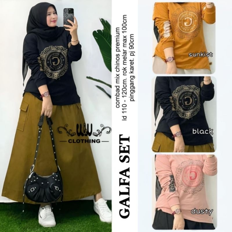 ada grup reseller mau join tanyakan admin alya store Galfa Set  W&W Gamis Syari Jumbo ginal alya sto