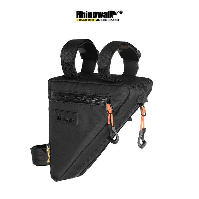 Rhinowalk BHD0019 Bike Front Frame Triangle Bag 0.9L Wilderness Mini - Tas Sepeda - BLACK