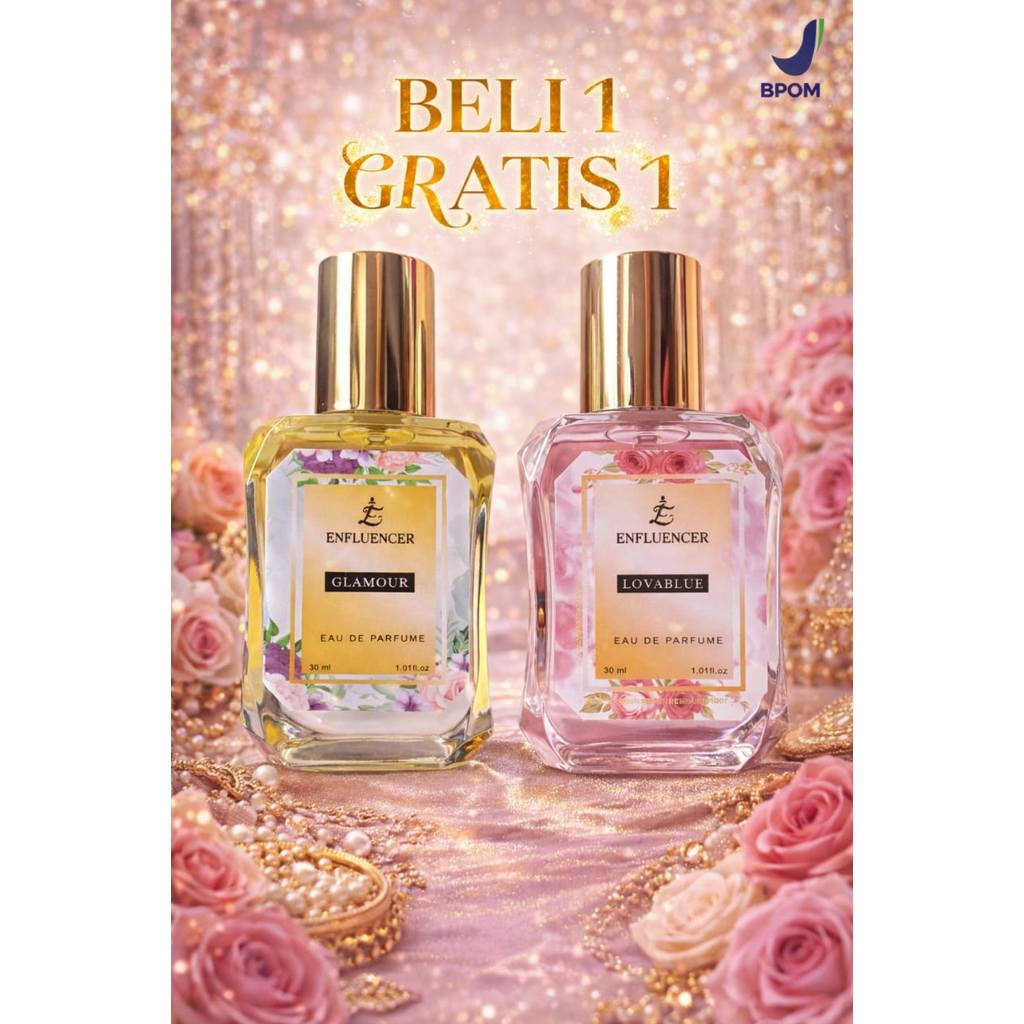 BELI 1 GRATIS 1 PREMIUM PARFUM VIRAL AROMA LOVABLUE GLAMOUR 35ml WANGI FRESH TAHAN LAMA