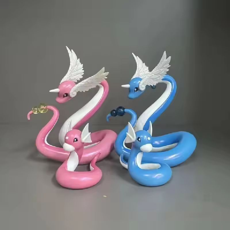 PokéMon Anime Figure Dragonair Action Figure Purple Anime Peripheral Samuel•Oak Kawaii Desk Decor To