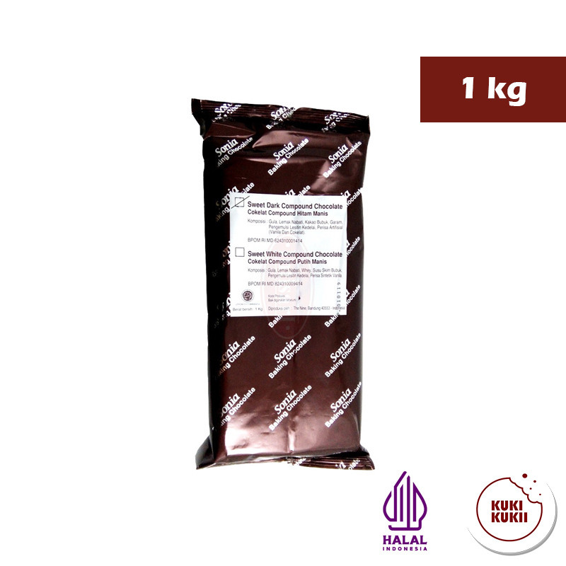 Coklat Sonia DARK Compound 1kg | Coklat Batang DARK Sonia 1 kg