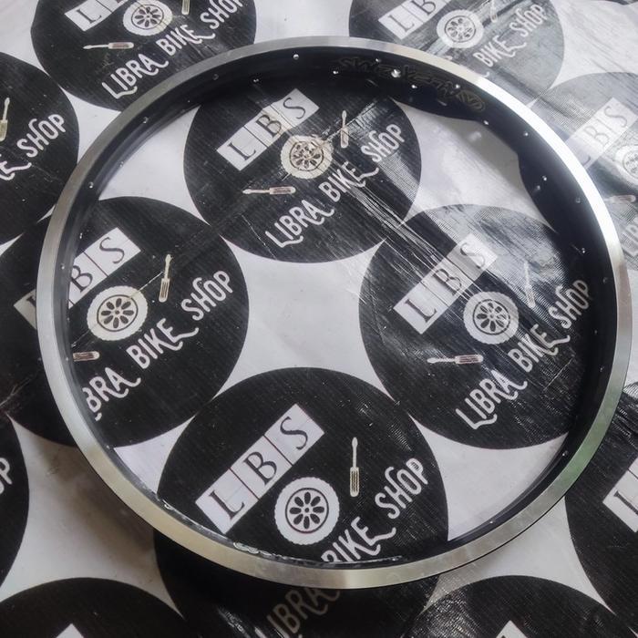 SATU BUAH RIMS BMX ALEXRIMS SUPRA DOME SUPRADOME PATIENTED CNC 20 406 DOUEWALL 36H HITAM