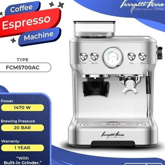 Ferratti Ferro FCM-5700AC Mesin Kopi Espresso dengan Grinder Kopi