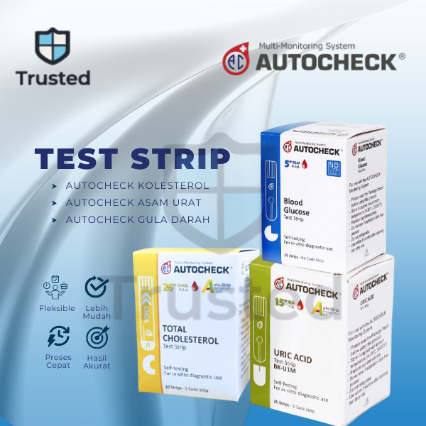 Autocheck Kolesterol / Kolesterol Autocheck/ Autocheck Uric Acid / Strip Asam Urat autocheck/ Glucos