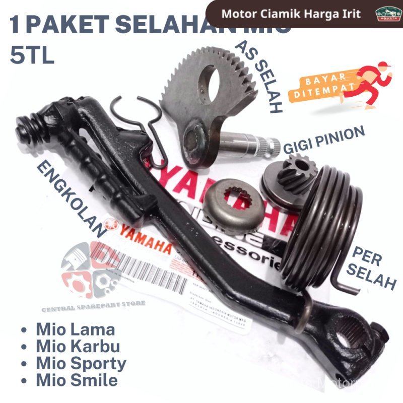 1 SET KOMPLIT ENGKOLAN + AS SELAH + GIGI PINION + PER SELAH / 5TL SATU PAKET SELAHAN MIO SPORTY SEPA