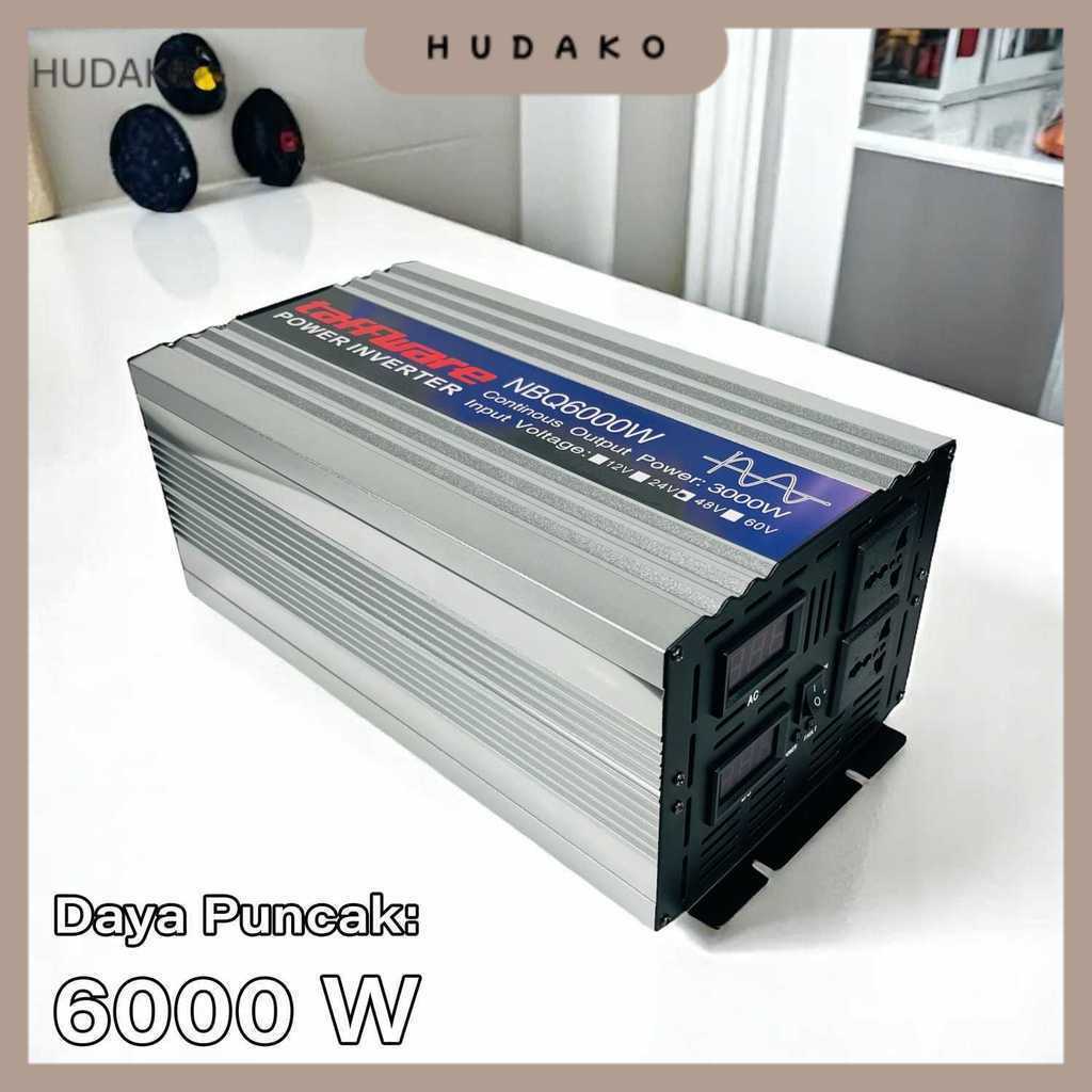 Taffware Power Inverter Mobil Pure Sine Wave DC 48V to AC 220V 6000W - NBQ6000W