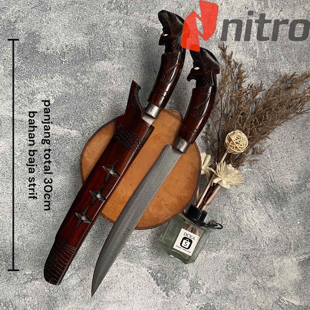 PISAU BADIK MACAN BINTANG KEREN SUPER TAJAM UKIRAN CANTIK