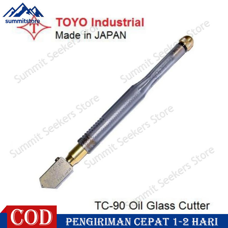 Alat Potong Kaca Minyak Toyo TC 90 Original TOYO TC90 Glass Cutter TC-90 Asli Japan