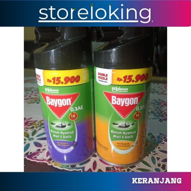 terlarismurah BAYGON OBAT NYAMUK SEMPROT 200 ml kep