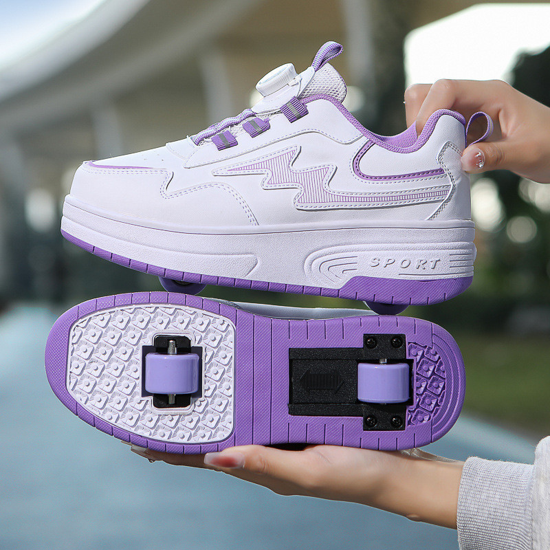 Sepatu Heelys Roda Dua Dan Empat Anak Anak Remaja Bongkar Pasang Gratis Ongkir LED  Sepatu Rampage b