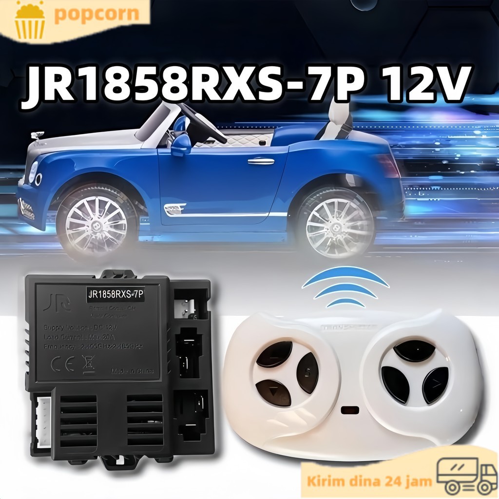 REMOT RECEIVER MOBIL AKI JR1858RXS-7P 12V MOBILAN AKI ANAK REMOTE CONTROL TRANSMITTER JR1602FCC MODU