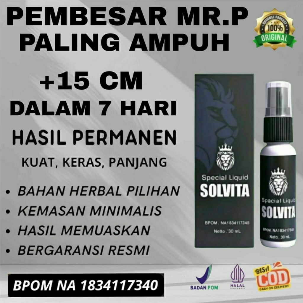 PROMO BIG SALE 2.2 D O M X X baru solvita spray terlaris pembesar penis permanen paling ampuh 100% o