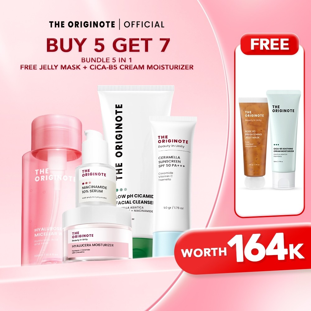 [B5G7] The Originote Special Bundle 5in1 | Skincare Set Micellar Water Facial Wash Moisturizer Sunsc