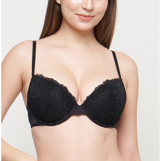 Bra Wanita Kawat Busa Tebal  Push Up Cup 3/4 Mix Lace Renda 34A s/d 38B Underwire Pakaian Dalam VS74