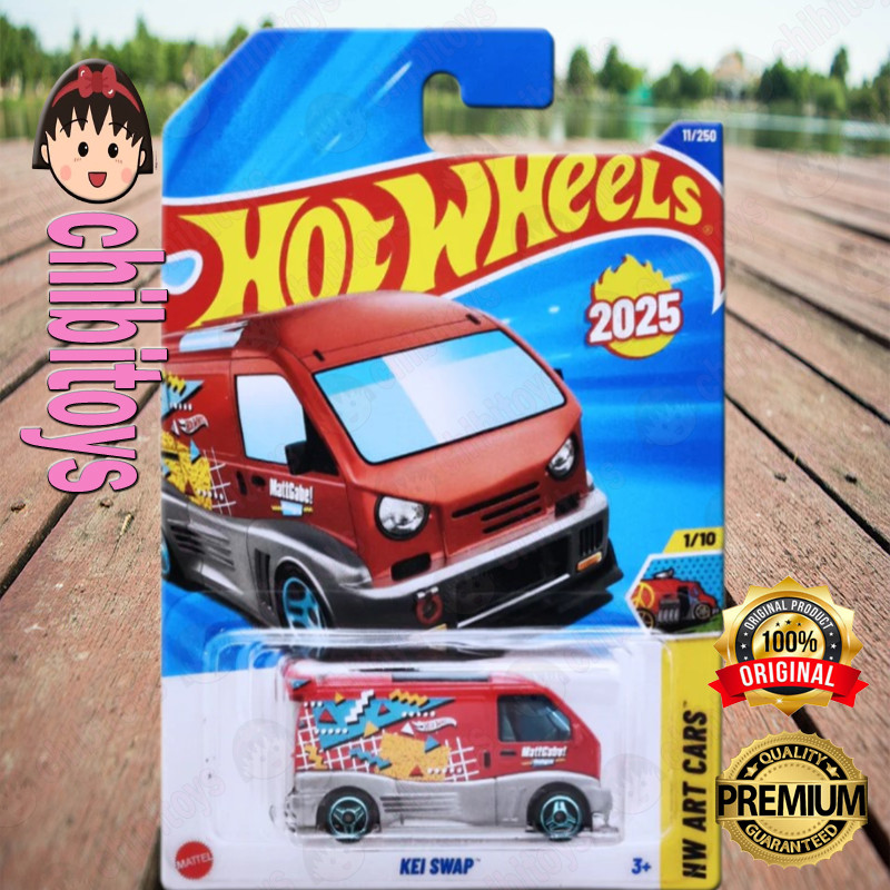Hot Wheels Kei Swap Merah Mattgabe Diecast Mobil Van JDM