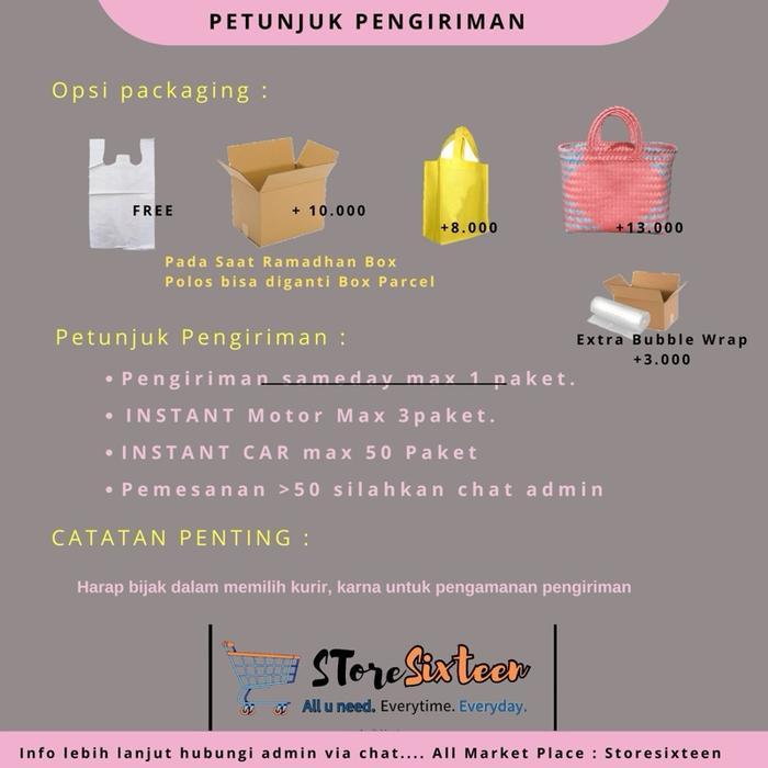 Promo Paket Sembako Lengkap A / Paket Sembako Murah By Storesixteen / Beras 2kg / Minyak 500ml / Ter