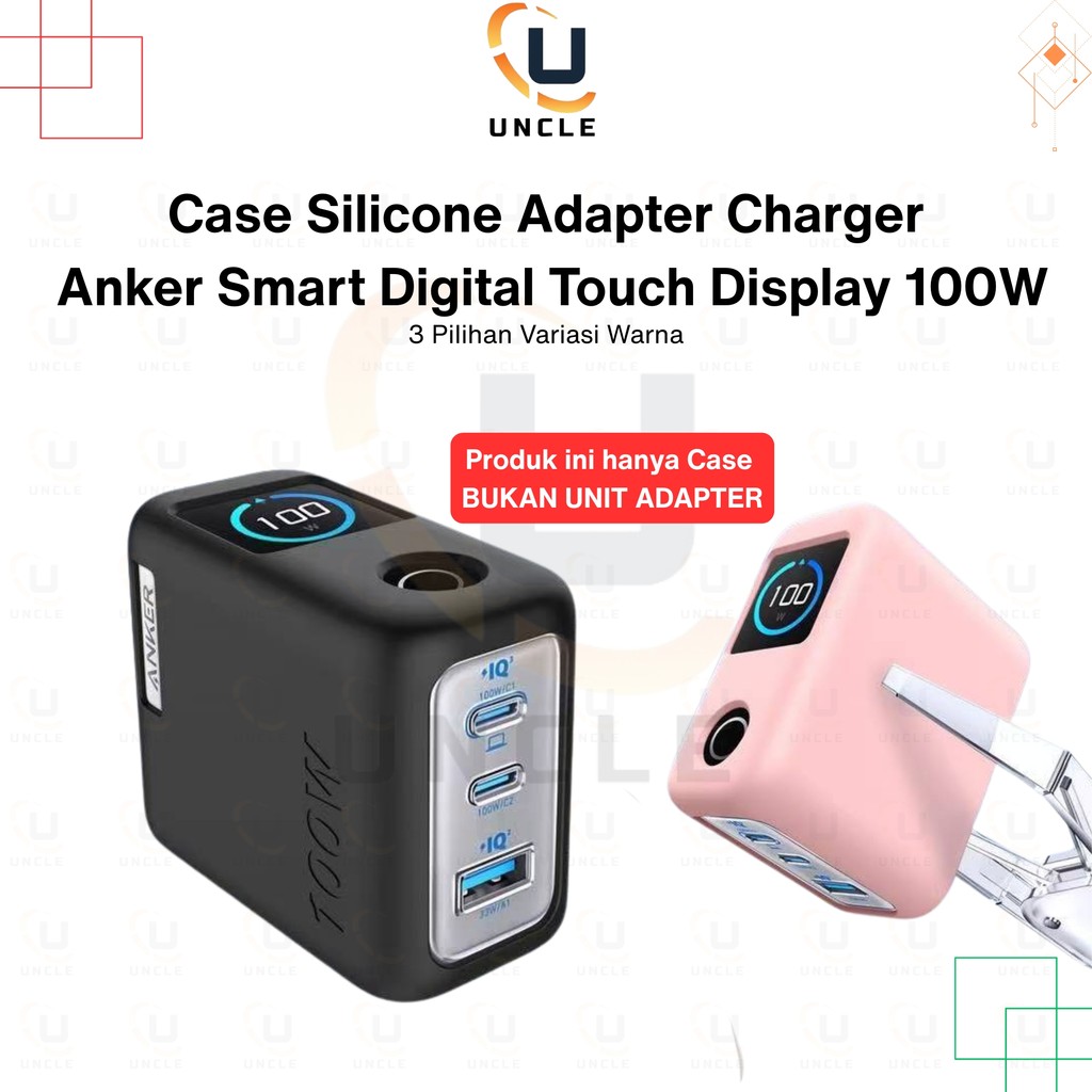 Case Silikon Adapter Charger Anker 100w GaN Charger B121B Silicone Casing