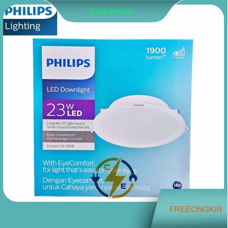 Lampu Philips Eridani 23 Watt - Led Downlight Philips Eridani 23 W Putih