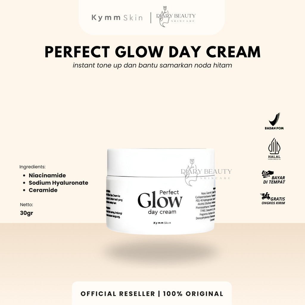 [DIARY BEAUTY] KYMM SKIN PERFECT GLOW DAY CREAM 30gr - Mencerahkan & lindungi dari Sinar UV