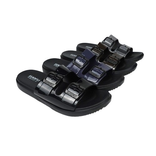 LUOFU Sendal Jelly Karet Eva Wanita Kokop Ban Dua Gesper E7188-E01SHK [a02] Luofu Import