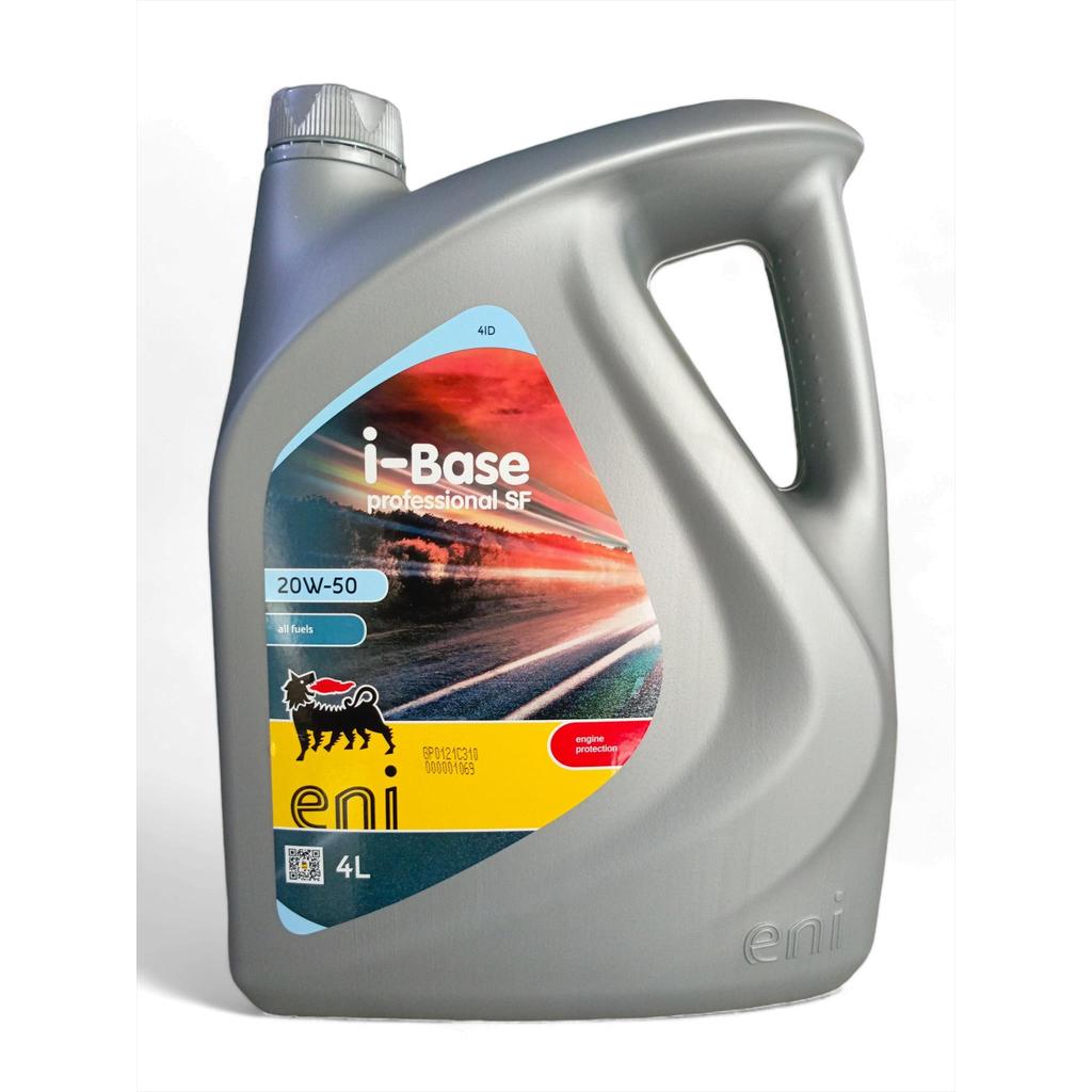 Oli Mesin Mobil Bensin 20W-50 SF AGIP ENI I-Base Galon 4 Liter