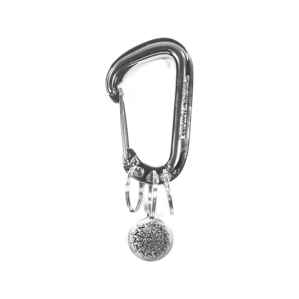 Carabiner Keychain Pelmerry Silver Thanksinsomnia