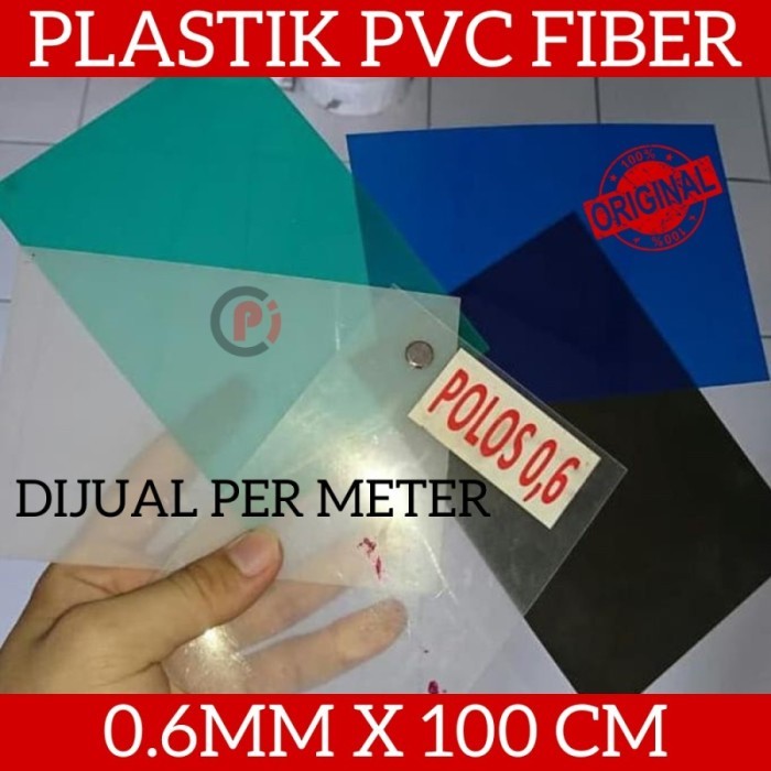 Per Meter Plat Plastik Fiber PVC Untuk Pelapis Pagar Polos / Motif Bahan Tebal