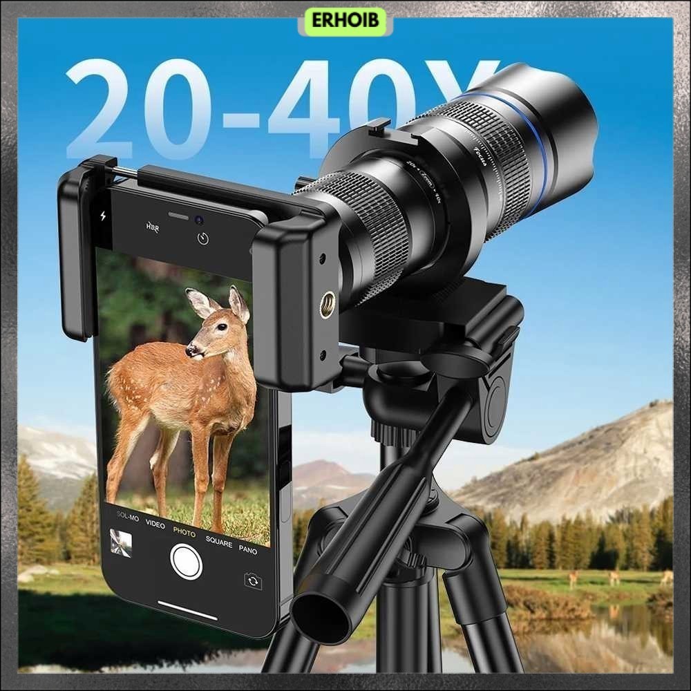 APEXEL Lensa Tele Smartphone Monocular Telephoto 40X with Tripod - APL-20-40XCR50