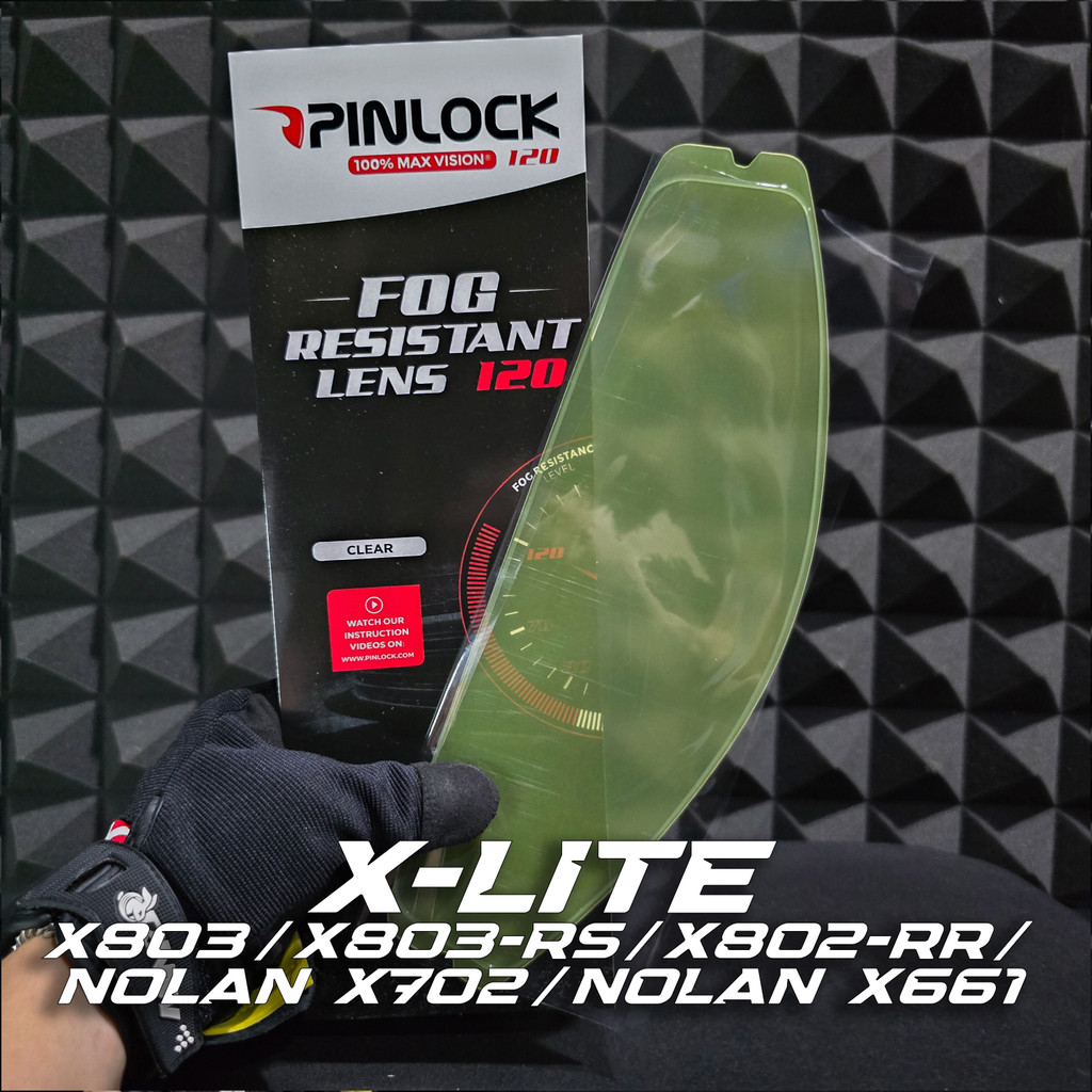 Pinlock Anti Fog Visor Helm NOLAN XLITE X803 RS X802RR X702 X661 | Anti Embun Kaca Helm | Anti Fog R