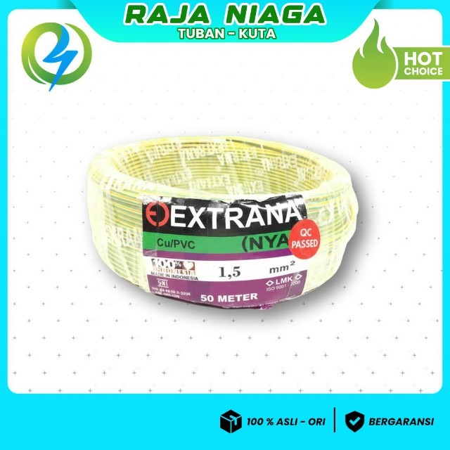 KABEL NYA 1.5 EXTRANA KUNING 50 METER