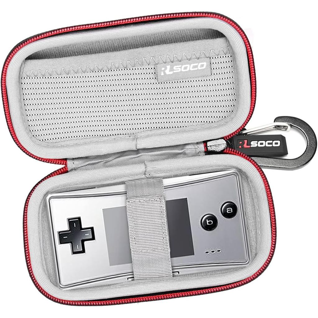 Game Boy Micro Carrying Bag, Storage Organizer Hard Cover Travel Case for Nintendo Game Boy Micro Po