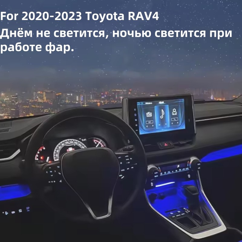 For 2020-2023 Toyota RAV4 Accessory Car LED Atmosphere Light Central Console Interior Ambient Lamp M