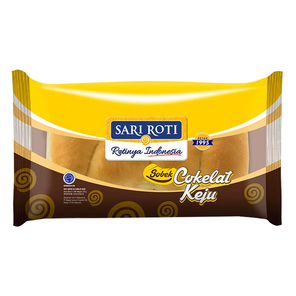 SARI ROTI ROTI SOBEK COKLAT KEJU 216GR