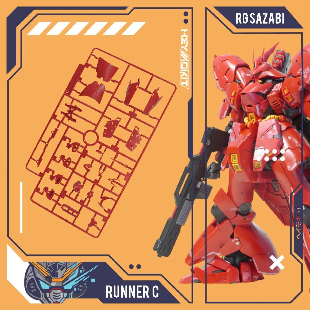 RUNNER PART C NON BANDAI RG SAZABI MODELKIT
