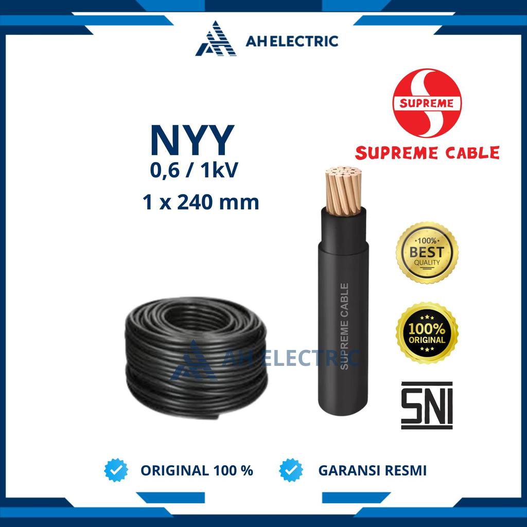 Supreme Kabel NYY 1x240 mm / 1 x 240 mm | Eceran | Meteran | Original