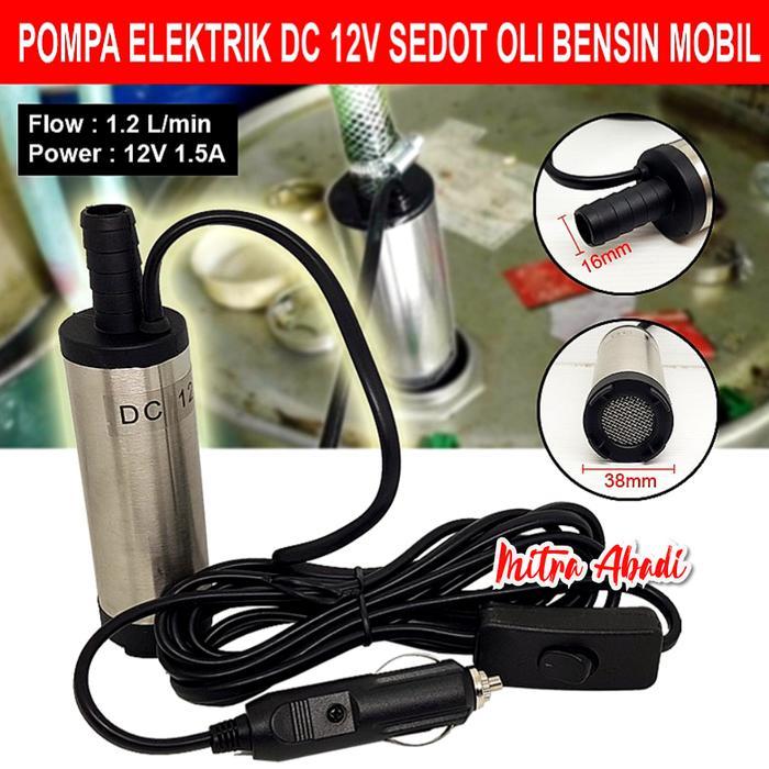 Pompa Elektrik DC 12V Sedot Oli Bensin Mobil