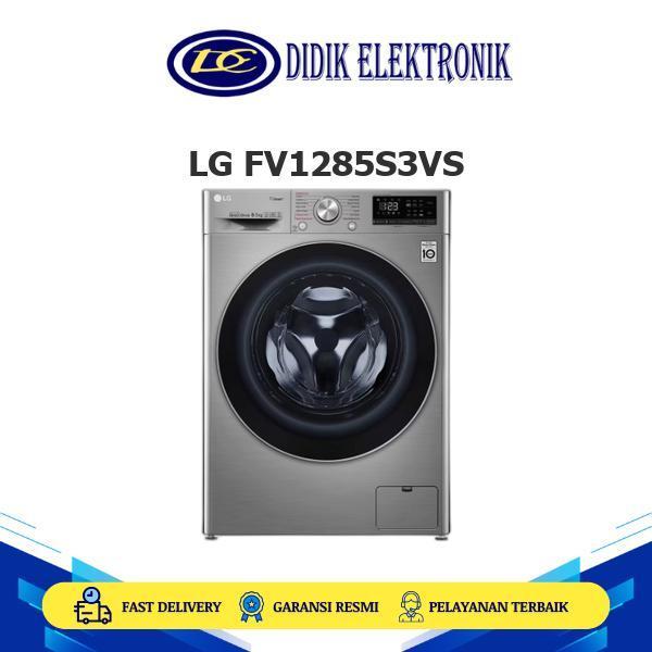 LG FV1285S3VS MESIN CUCI FRONT LOADING LG INVERTER 8,5KG FV 1285S3VS