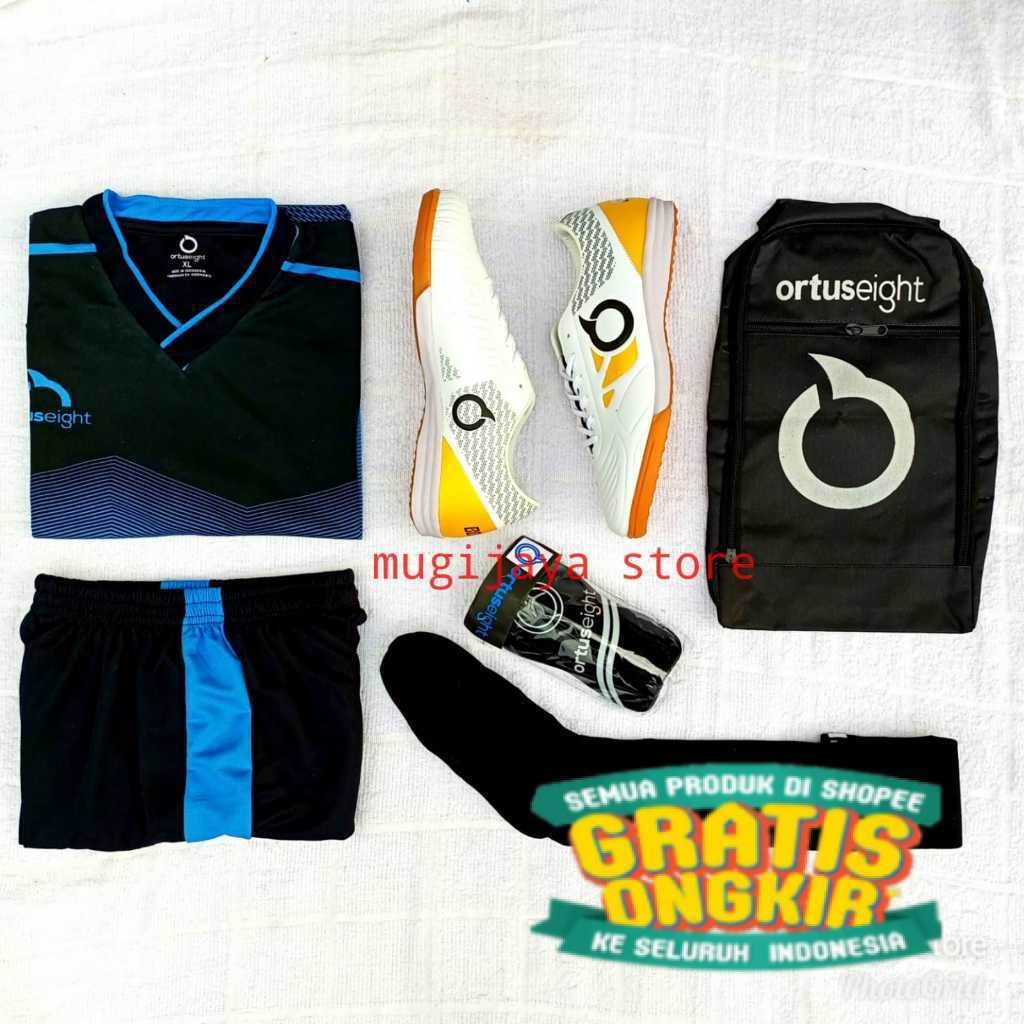Mugijayastore - Sepatu Futsal Paket Komplit Lengkap 1 Satu Set Pria Dewasa Terlaris/ keren cool