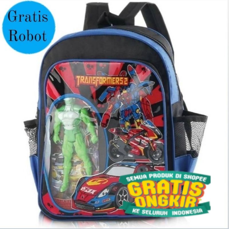 Tas Sekolah Anak Tk/Sd / Tas robot / Laki - Laki/ keren cool