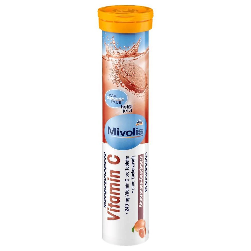 Mivolis DM Vitamin C CDR Asli Jerman 20 Tablet Effervescent