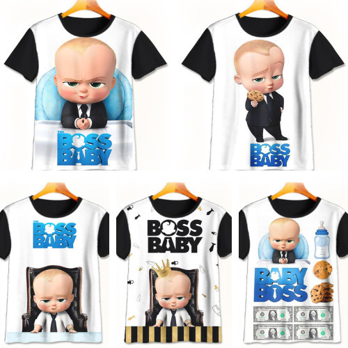 Kaos Baby Boss 3D Keren | Kaos Kartun Baby Boss | Baju Baby Boss Murah Untuk Anak Umur 1-12 Tahun - 