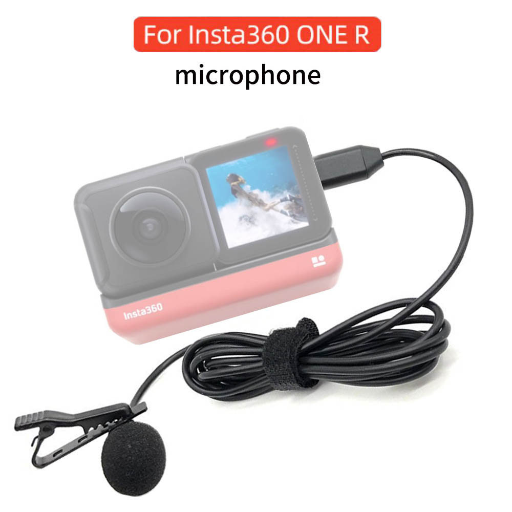 TUYU Type-C Lavalier microphone no need mic adapter For Insta360 one R one Rs camera Accessories hi-