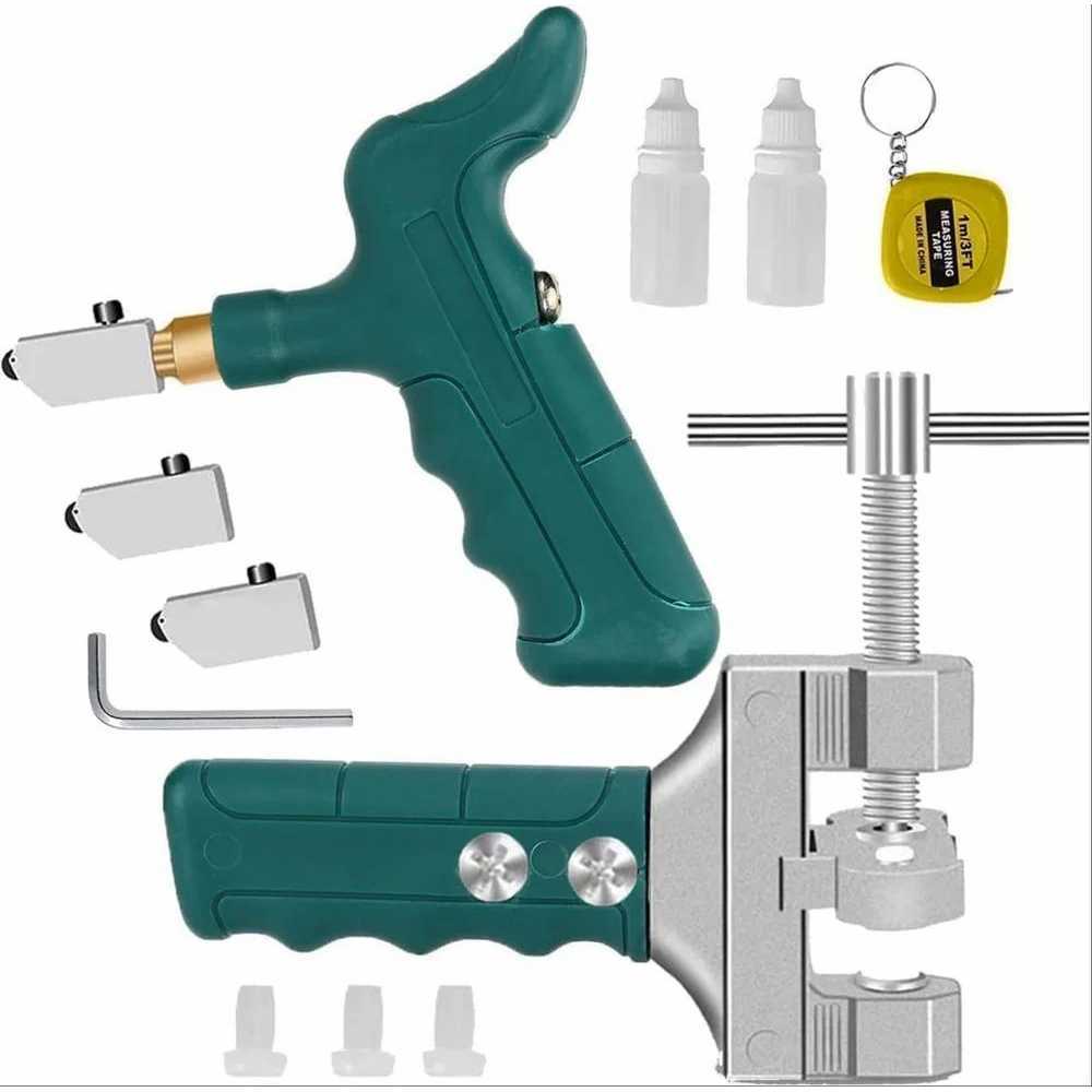 KNIFEZER Set Alat Potong Keramik dan Kaca Manual Glass Diamond Cutter Tile Manual Portable Pisau Pem