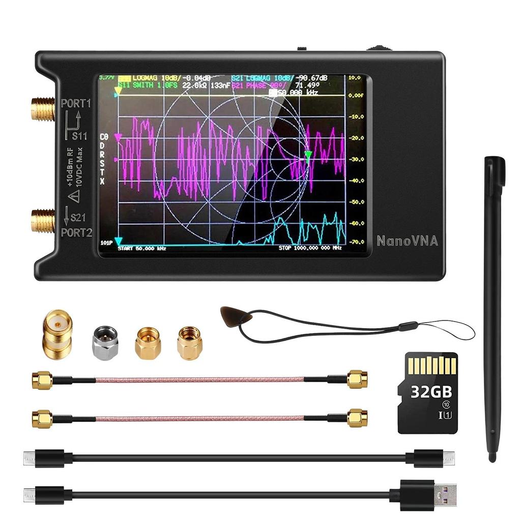 NanoVNA-H4 Vector Network Analyzer 10KHz-1.5GHz MF HF VHF UHF Antenna Analyzer Antenna Tuner nano vn