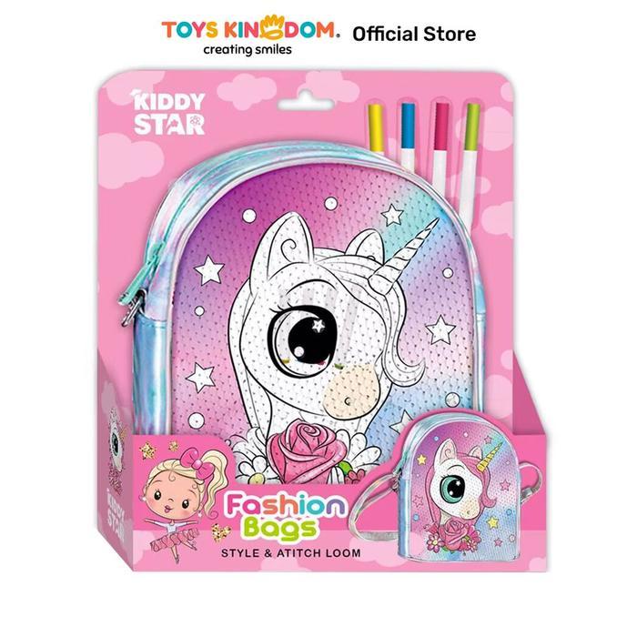 KIDDY STAR SET COLOR YOUR OWN BAG UNICORN - MIX