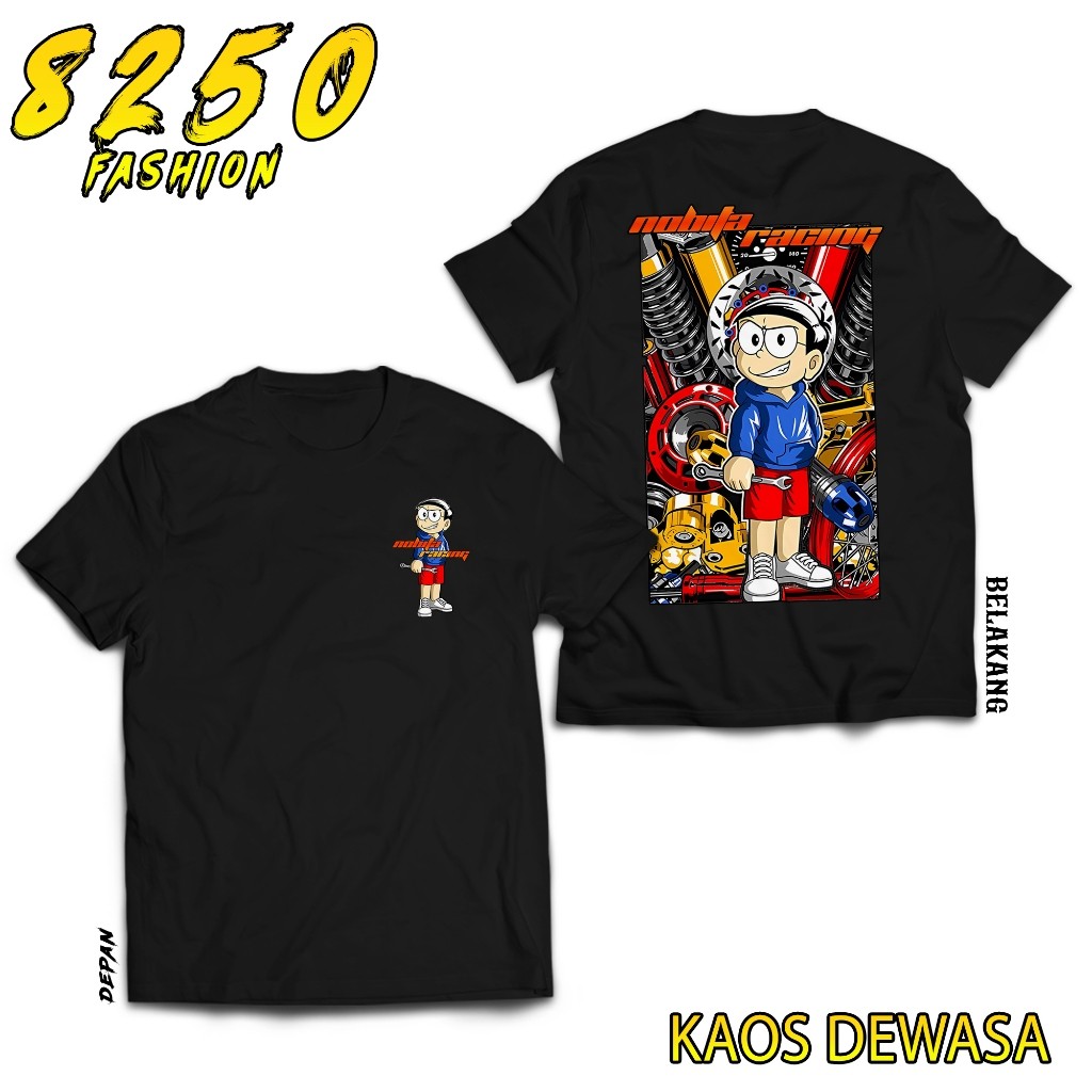 KAOS DEWASA RACING ENGINE NOBITA BAJU RACING ENGINE NOBITA TSHIRT ENGINE OTOMOTIF COWO CEWE